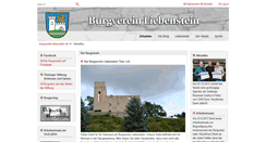 Desktop Screenshot of burgverein-liebenstein.de