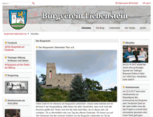 Tablet Screenshot of burgverein-liebenstein.de